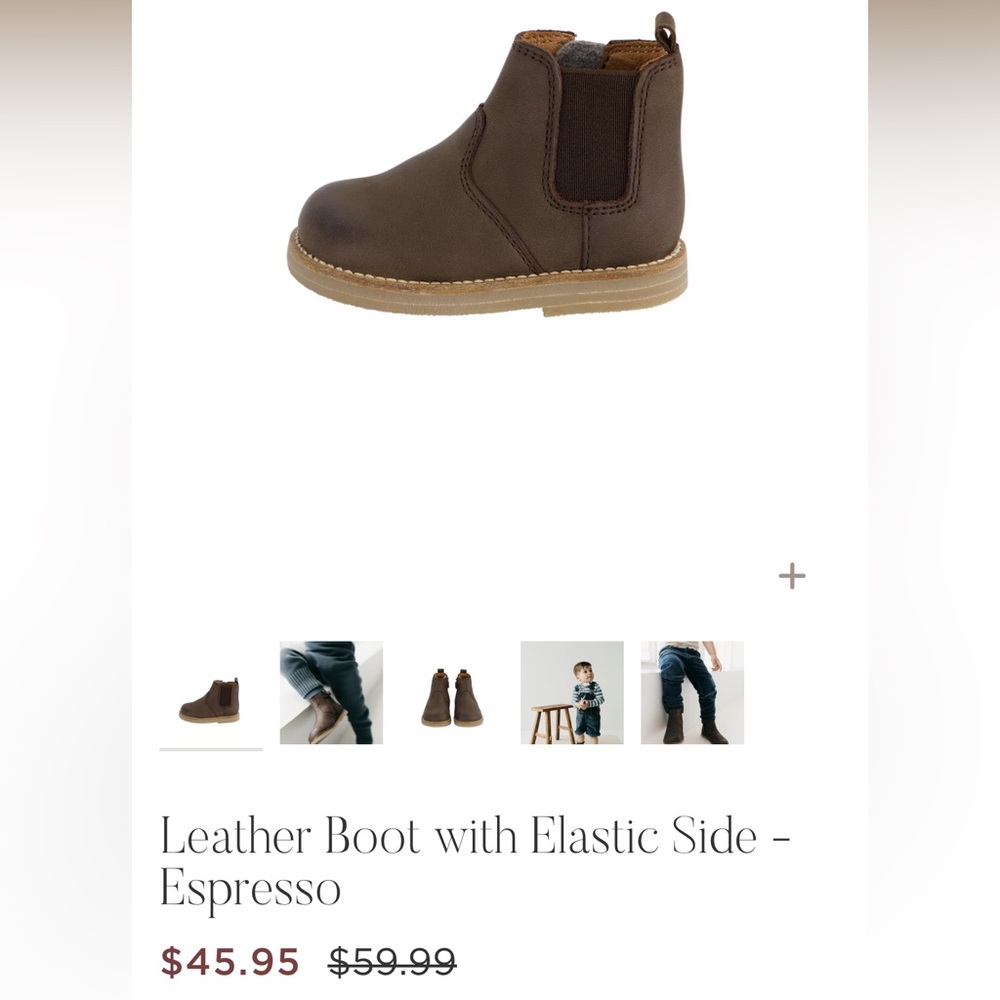 NWT Jamie Kay Leather Boot in Espresso